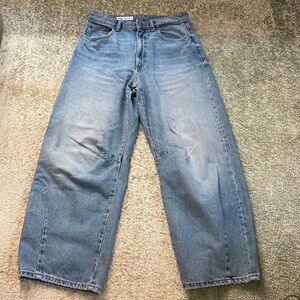 ZARA TRF Mid Waist Baggy Balloon Jeans Size 6